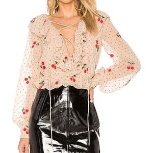 NBD Cherry Pie Top in Nude